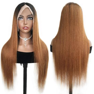 China Wholesale 1B/30 Ombre Two Tone Brazilian Straight Human Hair Body Wave Lace Front Human Hair Wigs Vendors Transparent HD for sale