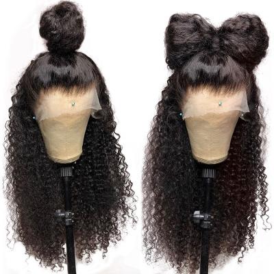 China Wholesale Cheap Body Wave Wig Vedors Curly 100% Virgin Pre Plucked Hd Lace Wig With Baby Hair Afro Curly Hair Lace Frontal Wig for sale