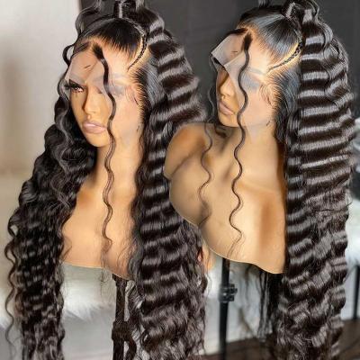 China Body Wave 30 Hd 13X4 13X6 Lace Front Wigs 360 Inch Loose Deep Full Wave Sheer, Virgin Brazilian Curly Pluck Pre Lace Hair Wigs for sale