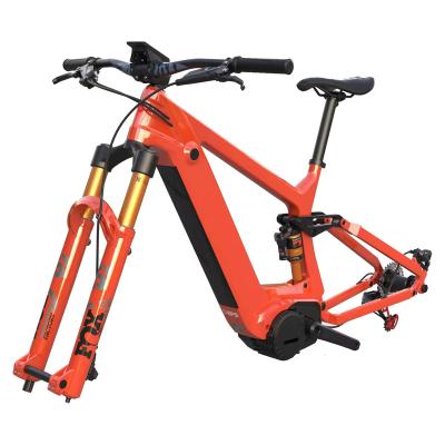 China New Design E-MTB Carbon Fiber Electric Bicycle Frame 29*2.4 Frame 1200W 240nm Ebike Parts Mid Drive Ebike Frame 27.5*2.8 for sale