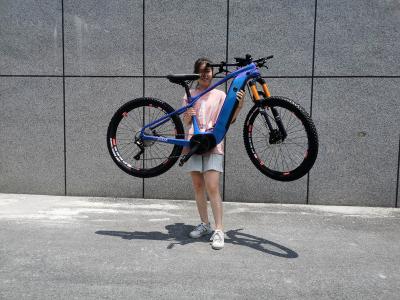 China Carbon fiber woman Mtb E bike cheapest carbon ebike 26 inch 48v 250w/350w assistted powerful city mountain ebike for girls E road bike for sale