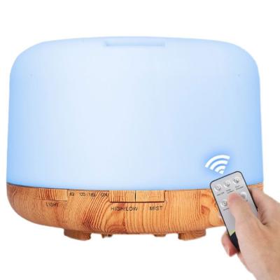 China Color Changing LED Light 2022 Air Cool Ultrasonic Cool Mist Smart Led Humidifier H20 With Wooden Speaker Aroma Essential Oil Diffuser for sale