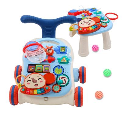 China Baby Walk Training Multifunctional Activity Walkers Learning New Table Push Baby Walker For Baby Kids Toddlers for sale