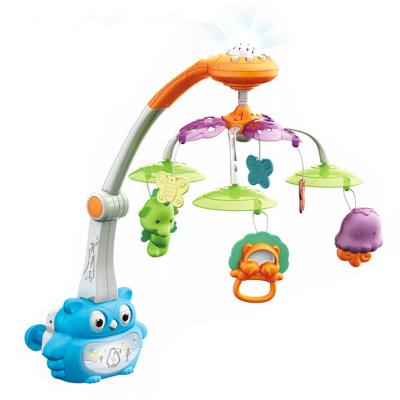 China 2021 Musical Hot Selling Baby Toy Remote Control Projection And Multifunctional Night Light Bed Bell Baby Crib Mobile for sale