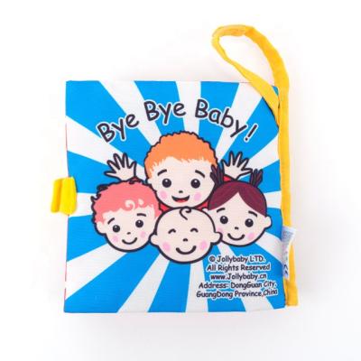 China Toy Jollybaby Soft Polyester Peek Scenarios Baby Cloth Educational Cloth Book for sale