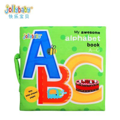 China Early Education Cloth Book Jollybaby's Alphabet ABC Montessori Learning Educational Cloth Book For Children for sale