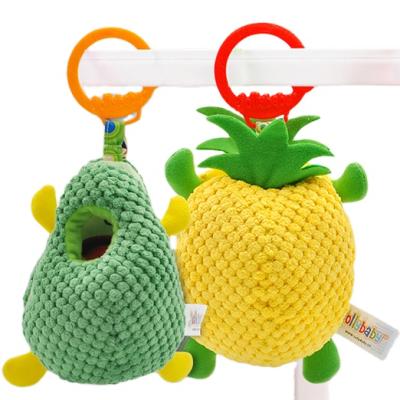 China Safety Baby Products Toddler Toys Yellow Color Fruit Toy Pineapple Baby Sensory Cut Safe Toy for sale