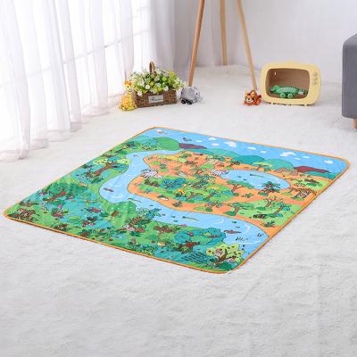 China Non-Toxic Toys Playground Infant Car Playing Dinosaur Jurassic Theme Foldable Playmat Baby for sale