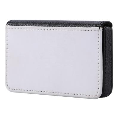 China Sublimation PU Name Card Holder Wallet Credit ID Case Blank Business Card Holder Leather Sublimation for sale