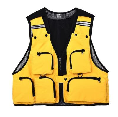 China Durable Kayak Rafting Multi-pocket Life Vest Fishing Personal Floatation Device Foam Life Jacket For Sale for sale