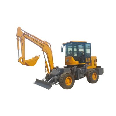 China Chinese Excavator On Wheels 4000KG Mini Wheel Excavator for Hotels for sale