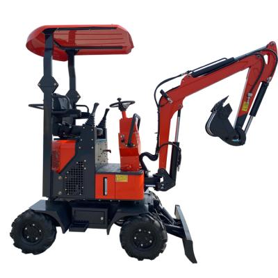 China Mini Excavator 1 Ton Wheel Excavator 1.2 Ton Earth Moving Machinery Wheel New Type Excavator For Sale for sale