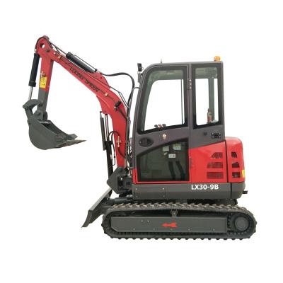 China Widely Used Building Material Stores Mini Construction Machinery LX30-9B 3ton Crawler Excavator For Sale for sale