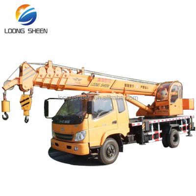 China TRUCK CRANE China 8 Ton Truck Crane Capacity Truck Mounted Mini Crane Truck Crane 60KW for sale