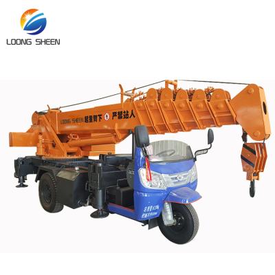 China TRUCK CRANE Chinese 3 Ton Truck Crane Tricycle Crane on hot sale for sale