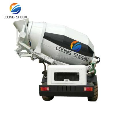 China Mobile Hotels Self Loading Concrete Mixer Truck With LXJB350 Loader for sale