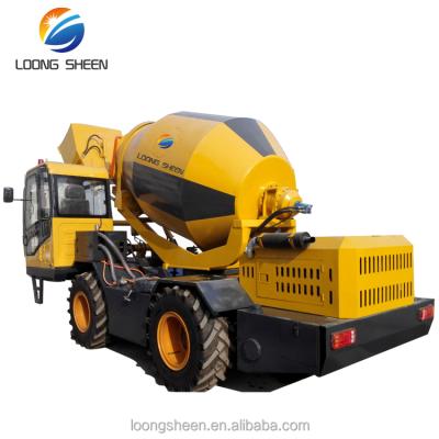 China Cultivates 3.5 Cubic Meter Self Loading Mobile Concrete Mixer Truck For Construction for sale