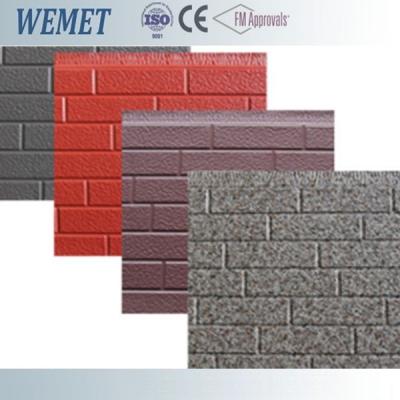 China 16mm thickness metal facade polyurethane foam decorative exterior wall panel customized for sale