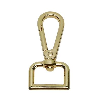 China Bag Handbag Purse Luggage Hardware Accessories Light Gold Plated One Inch Buckle Hook Handbag Shoulder Strap Dog Buckle Zinc Alloy for sale