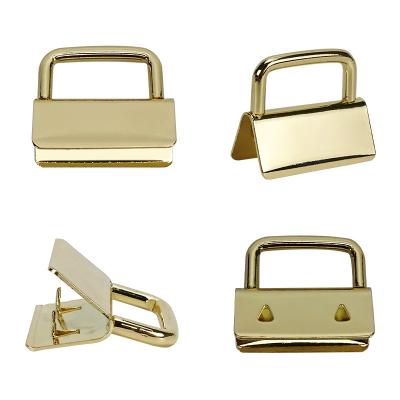 China Garment\jeans\DIY\bags\factory direct hardware 25mm overcoat with keychain clip DIY color accessories light up gold metal strap tail clip keychain clip for sale