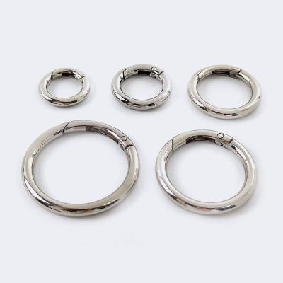 China Eco - Friendly Custom Round Metal Spring O Ring For Handbag for sale