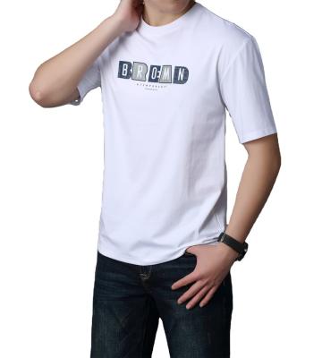 China G-SDQL Anti-Wrinkle 100% Cotton T Shirt Printing Logo High Quality Fashion Short Sleeve Around The Neck Graphic Tees For Men for sale