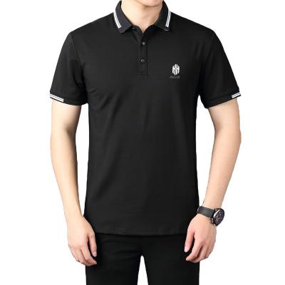 China Anti-wrinkle OEM 100% Cotton Embroidered Logo Polo Shirt Solid Color Short Sleeve Golf Men's Cotton Polo Shirt for sale