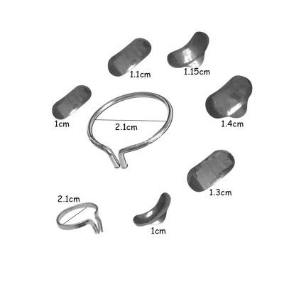 China Dental Sectional Contoured Matrices 35um Hard + 2 Ring Steel Dental Band Kits from Odontologia China Matrix for sale