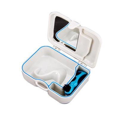 China Newest Dental Mirror Brush Compact Dental Regional Orthodontic Retainer Box Plastic Denture Boxes for sale