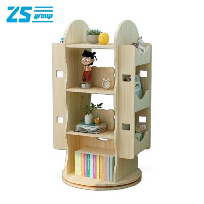 China Modern Simple Solid Wood Multi-Layer Shelf Floor Kindergarten Student Picture Book Rack Living Room Storage Rack for sale