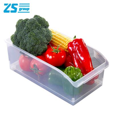 China Plastic Storage Box Living Room Food Drawer Refrigerator Kitchen Storage Box Fruit Stored Desktop Storage Box for sale