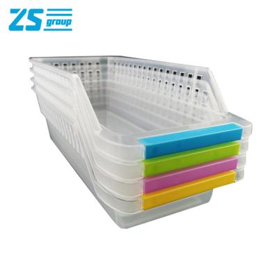 China Sustainable Refrigerator Storage Basket Household Kitchen Egg Box Plastic Fruits And Vegetables Matching Type Frame PP Drawer Storage Box Move for sale