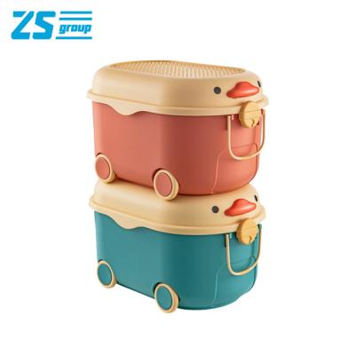 China Stocked 2021 Hot-selling large children's toy storage boxes, plastic toy storage box toy storage box for sale