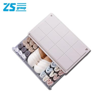 China Minimalist drawer type three-in-one compartments underwear storage box bra underwear socks matching box for sale