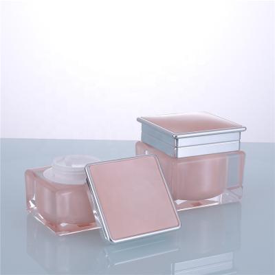 China Manufacturer Classic Body Face Cream Container Packaging 15g 30g 50g Acrylic Cosmetic Bottle for sale