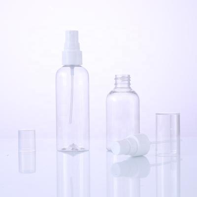 China Cosmetic Body Mist Spray PET Bottles Cylinder Wholesale Round Shoulder Containers for sale