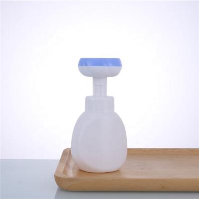 China Cute Flower Foam Soap Pump Bottle Packaging Flower Shape Foaming Empty Liquid Soap Pump Hand Sanitizer Bottle for sale