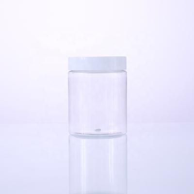 China 2oz PET Cosmetic Plastic Jar Container For Cosmetics 500ml 350ml 300ml 250ml 200ml for sale