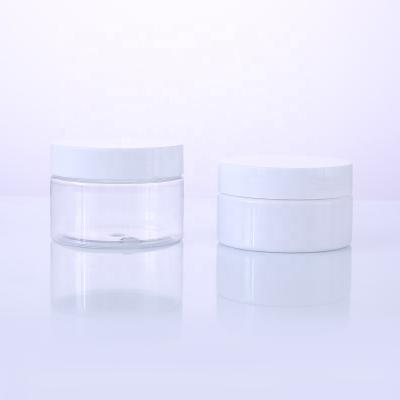 China Cosmetic Customized Cosmetic Containers 8oz PET Plastic Cream Jar 200g For Skin Care for sale