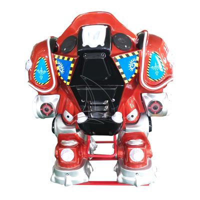 China FRP+Steel Amusement Park Rides Equipment Fairground Rides Kids Game Machine Battery Operated Walking Robot For Sale for sale