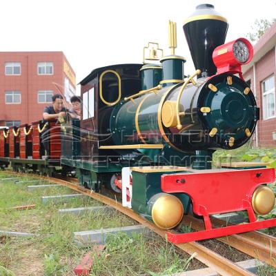 China Outdoor Amusement Steel And Wood Ride Mini Factory Price Electric And Steam Train for sale