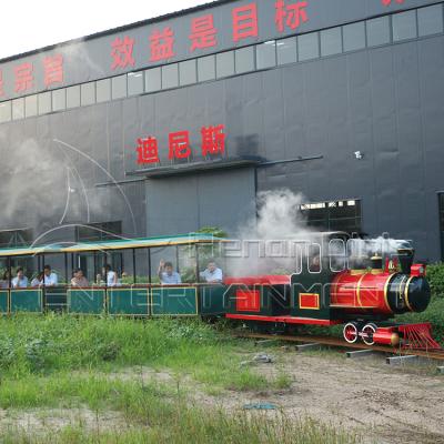 China China manufacturer steel and wood luxury outdoor amusement park steam railway train for sale for sale