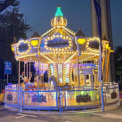 China Classic Luxury Park Children Playground 16 Seats Amusement Park Carousel Sale for sale