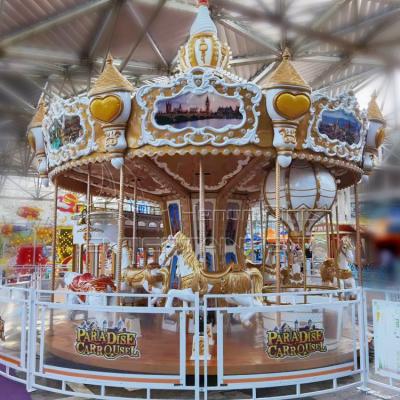 China Popular Park 16 Seats Playground Adult Equipment Fairground Carousel Machine Merry Go Round For Sale for sale