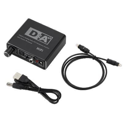 China HIFI Metal+ABS Digital Optical Coaxial Toslink To RCA L/R 3.5mm Analog Audio Converter for sale