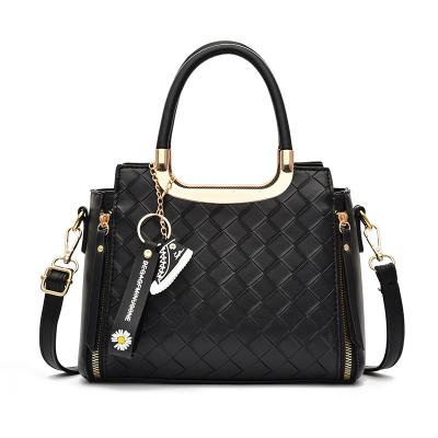 China Fashion 2022 Hot Sales Women Handbags PU Leather Luxury Handbags Woven Cross - Body Shoulder Bag for sale