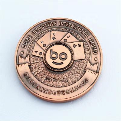 China New Type China Metal And Casting Technique Commemorative Custom Engraved Coins for sale