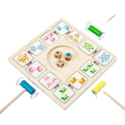 China 2023 New Design Fish Wooden Wooden Toy Animal Printing Logic Shaping Puzzle Educational Board Game For Children for sale