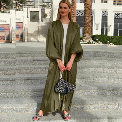 China Eid Abaya Dubai Bubble Sleeve Modern Casual Muslim Summer Dress Hijab Abayas Turkish Abayas for Women Islamic Clothing Femme Musulmane Kimono for sale