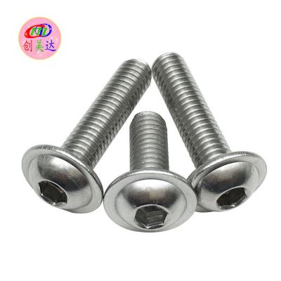 China Industry Factory Wholesale Custom Chamfered Large Flat Head Hexagonal Furniture Nuts Security Beveled Edge Cross Screws Fasteners for sale